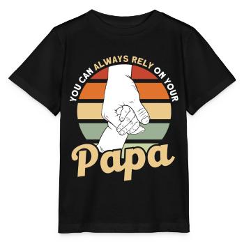 Zuverlässig Vater Vati Papa - Stanley/Stella Kinder T-Shirt MINI CREATOR  - Schwarz - Vorne - Mikhail (115cm)
