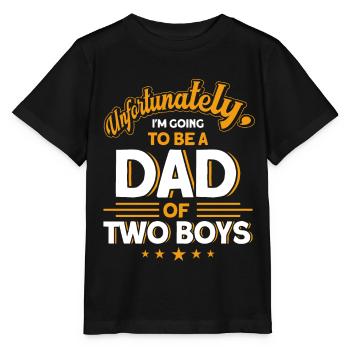 Auszeichnung Vater Papa Zwei Jungen - Stanley/Stella Kinder T-Shirt MINI CREATOR  - Schwarz - Vorne - Mikhail (115cm)