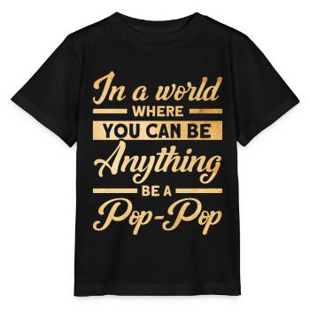Pop-Pop Grand-père Grand-père Grand-père - T-shirt bio MINI CREATOR Stanley/Stella Enfant - noir - Devant - Mikhail (115cm)