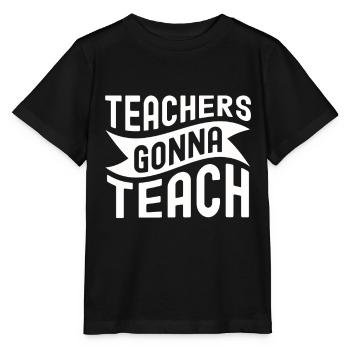 Teacher School Teacher Gift Class Primary School - Stanley/Stella MINI CREATOR Kids’ T-Shirt - black - Front - Mikhail (115cm)