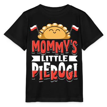 Mamas kleiner Pierogi Polnisch Baby - Stanley/Stella Kinder T-Shirt MINI CREATOR  - Schwarz - Vorne - Mikhail (115cm)