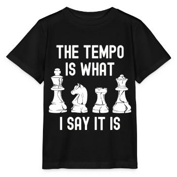Chess Gift Board Game Chess Game Chess Board - Stanley/Stella MINI CREATOR Kids’ T-Shirt - black - Front - Mikhail (115cm)