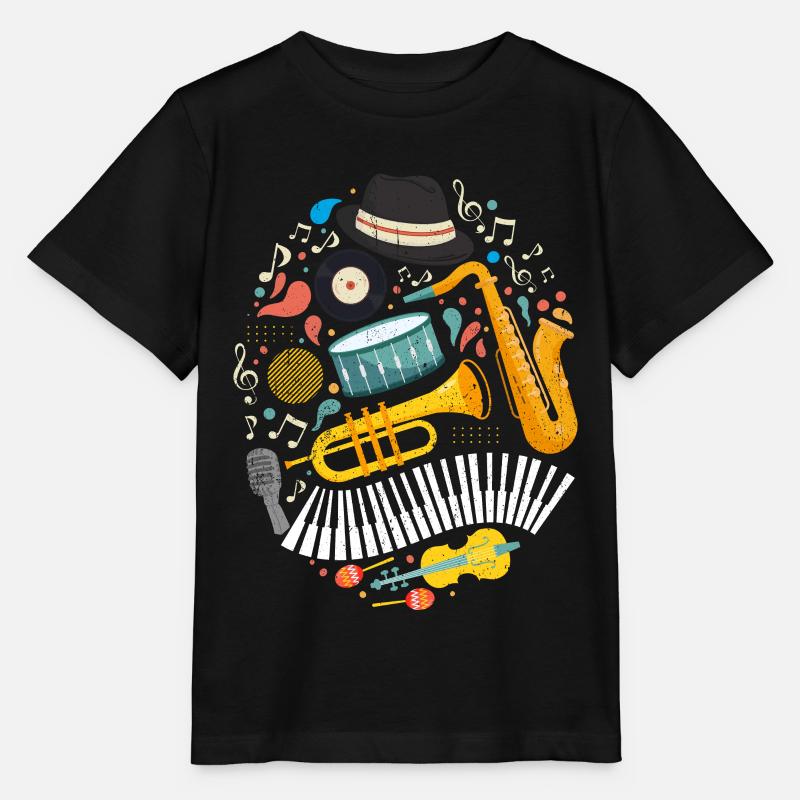 Jazz Tshirt - Stanley/Stella MINI CREATOR Kids’ T-Shirt - black