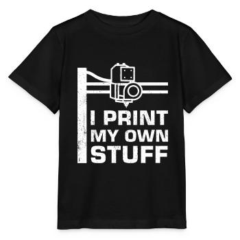 3D Printer - Stanley/Stella MINI CREATOR Kids’ T-Shirt - black - Front - Mikhail (115cm)