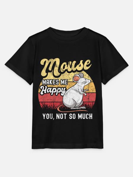 Maus - Stanley/Stella Kinder T-Shirt MINI CREATOR - Schwarz