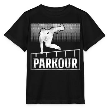 Parkour Free Running Traceur - Stanley/Stella MINI CREATOR Kids’ T-Shirt - black - Front - Mikhail (115cm)
