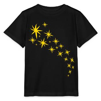 Sternenflotte Gelbes Design - Stanley/Stella Kinder T-Shirt MINI CREATOR  - Schwarz - Vorne - Mikhail (115cm)