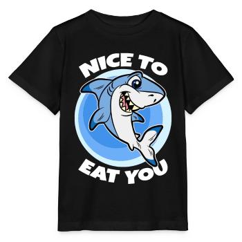24 Agréable à manger vous Sarcasme enfants copie - T-shirt bio MINI CREATOR Stanley/Stella Enfant - noir - Devant - Mikhail (115cm)