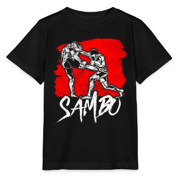 Sambo Trainer Arts Martiaux Entraînement Arts Martiaux Arts Martiaux - T-shirt bio MINI CREATOR Stanley/Stella Enfant - noir - Devant - Mikhail (115cm)
