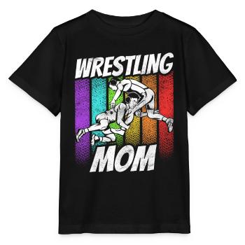 Wrestling Mama Ringer Ringen Wrestler Ringkampf - Stanley/Stella MINI CREATOR Kids’ T-Shirt - black - Front - Mikhail (115cm)