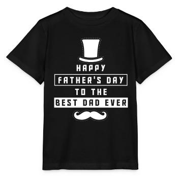 Happy Father's Day for Best Father Dad - Stanley/Stella MINI CREATOR Kids’ T-Shirt - black - Front - Mikhail (115cm)