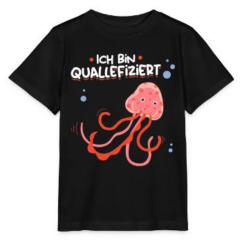 Je suis une méduse infectée méduse amoureuse méduse méduse - T-shirt bio MINI CREATOR Stanley/Stella Enfant - noir - Devant - Mikhail (115cm)