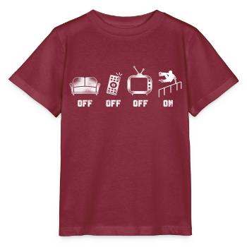 Parkour Free Running Traceur - Stanley/Stella MINI CREATOR Kids’ T-Shirt - burgundy - Front - Kain (125cm)
