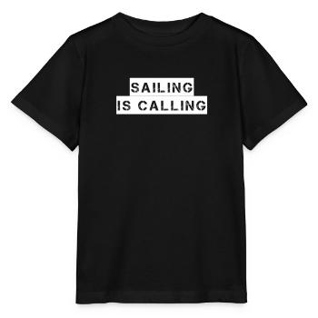 Voile - la voile appelle - T-shirt bio MINI CREATOR Stanley/Stella Enfant - noir - Devant - Mikhail (115cm)