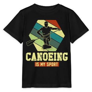 Canoë Canoë De Course Canoë - T-shirt bio MINI CREATOR Stanley/Stella Enfant - noir - Devant - Mikhail (115cm)