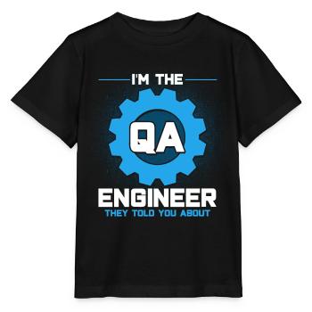 QA Ingenieur QA Tester Software Tester - Stanley/Stella Kinder T-Shirt MINI CREATOR  - Schwarz - Vorne - Mikhail (115cm)