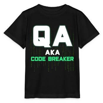 QA Ingenieur QA Tester Software Tester - Stanley/Stella Kinder T-Shirt MINI CREATOR  - Schwarz - Vorne - Mikhail (115cm)