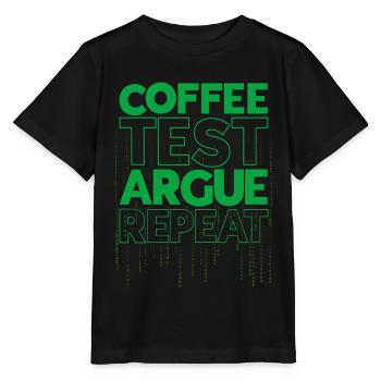 QA Ingenieur QA Tester Software Tester - Stanley/Stella Kinder T-Shirt MINI CREATOR  - Schwarz - Vorne - Mikhail (115cm)