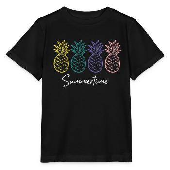 Summertime Summer Shirt Women Men - Stanley/Stella MINI CREATOR Kids’ T-Shirt - black - Front - Mikhail (115cm)
