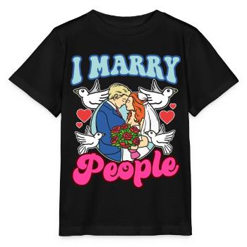 J’épouse des gens ordonnés prêtres - T-shirt bio MINI CREATOR Stanley/Stella Enfant - noir - Devant - Mikhail (115cm)