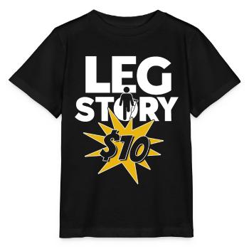 Handicap amputé amputation prothèse de jambe - T-shirt bio MINI CREATOR Stanley/Stella Enfant - noir - Devant - Mikhail (115cm)