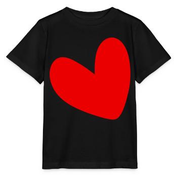 Red Heart - Stanley/Stella MINI CREATOR Kids’ T-Shirt - black - Front - Mikhail (115cm)