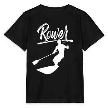 Rowing Rowing Rowing Boat Rowing Rowing - Stanley/Stella MINI CREATOR Kids’ T-Shirt - black - Front - Mikhail (115cm)