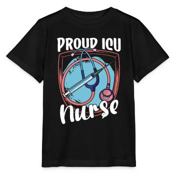 Proud Intensive Care Nurse Intensive Care - Stanley/Stella MINI CREATOR Kids’ T-Shirt - black - Front - Mikhail (115cm)