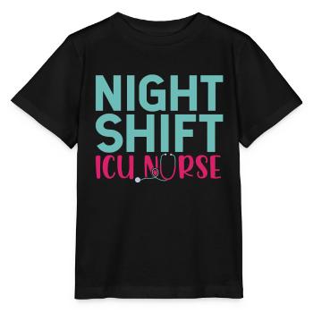Night Shift Intensive Care Nurse Intensive Care - Stanley/Stella MINI CREATOR Kids’ T-Shirt - black - Front - Mikhail (115cm)