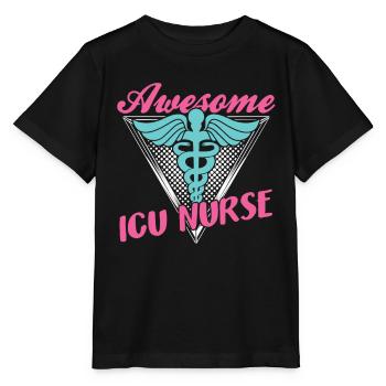 Great Intensive Care Nurse Intensive Care - Stanley/Stella MINI CREATOR Kids’ T-Shirt - black - Front - Mikhail (115cm)