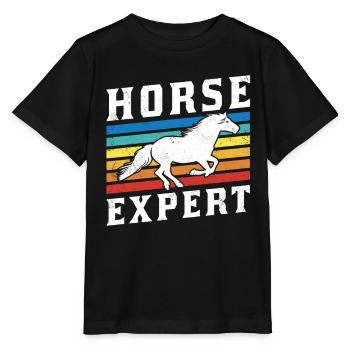 Chevaux Expert Équitation Écuries Équitation - T-shirt bio MINI CREATOR Stanley/Stella Enfant - noir - Devant - Mikhail (115cm)