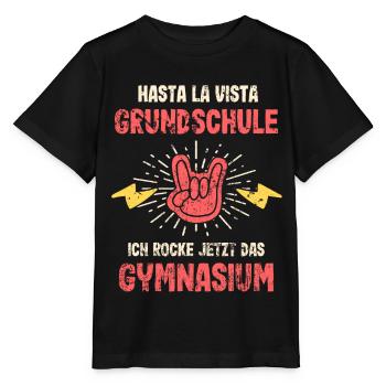 Hasta La Vista Grundschule 5. Klasse Gymnasium - Stanley/Stella Kinder T-Shirt MINI CREATOR  - Schwarz - Vorne - Mikhail (115cm)