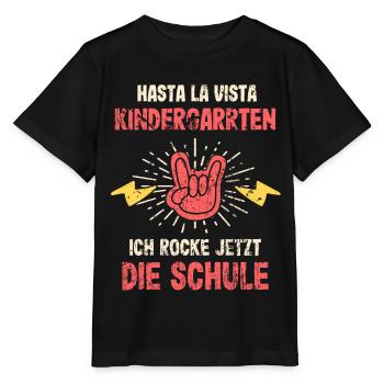 Hasta La Vista Kindergarten 1. Klasse Einschulung - Stanley/Stella Kinder T-Shirt MINI CREATOR  - Schwarz - Vorne - Mikhail (115cm)