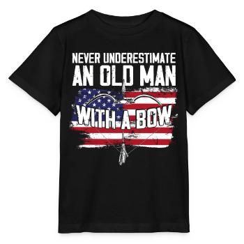 Archery Bow Archer Vintage - Stanley/Stella Kinder T-Shirt MINI CREATOR  - Schwarz - Vorne - Mikhail (115cm)