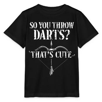 Archery Bow Archer Darts Vintage - Stanley/Stella Kinder T-Shirt MINI CREATOR  - Schwarz - Vorne - Mikhail (115cm)