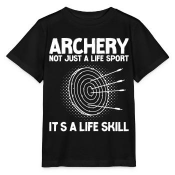 Archery Bow Archer Vintage Target - T-shirt bio MINI CREATOR Stanley/Stella Enfant - noir - Devant - Mikhail (115cm)