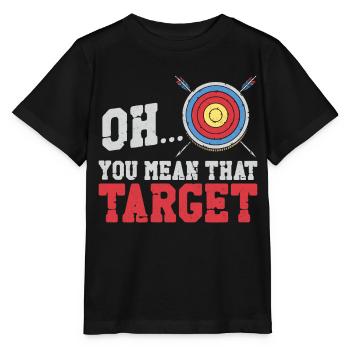 Archery Bow Archer Vintage Target - T-shirt bio MINI CREATOR Stanley/Stella Enfant - noir - Devant - Mikhail (115cm)