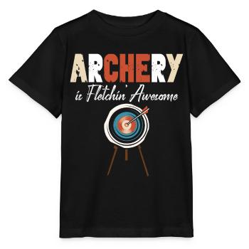 Archery Bow Archer Vintage Target - T-shirt bio MINI CREATOR Stanley/Stella Enfant - noir - Devant - Mikhail (115cm)