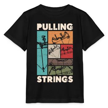 Archery Bow Archer Vintage Retro - Stanley/Stella Kinder T-Shirt MINI CREATOR  - Schwarz - Vorne - Mikhail (115cm)