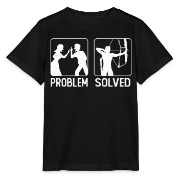 Archery Bow Archer Wife Husband - Stanley/Stella Kinder T-Shirt MINI CREATOR  - Schwarz - Vorne - Mikhail (115cm)