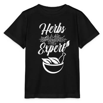 Herb Expert Herb Garden Herbalisme Herbe - T-shirt bio MINI CREATOR Stanley/Stella Enfant - noir - Devant - Mikhail (115cm)