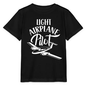 Pilote d’un avion léger Jet Small Aircraft - T-shirt bio MINI CREATOR Stanley/Stella Enfant - noir - Devant - Mikhail (115cm)