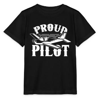 Fier pilote de petit avion jet avion léger - T-shirt bio MINI CREATOR Stanley/Stella Enfant - noir - Devant - Mikhail (115cm)