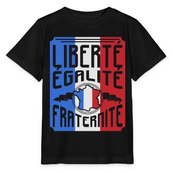 Frankreich - Stanley/Stella Kinder T-Shirt MINI CREATOR  - Schwarz - Vorne - Mikhail (115cm)