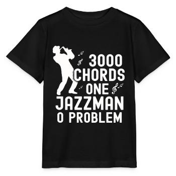 Jazz Music Blues Saxophone Blues Gift Jazz Club - Stanley/Stella MINI CREATOR Kids’ T-Shirt - black - Front - Mikhail (115cm)