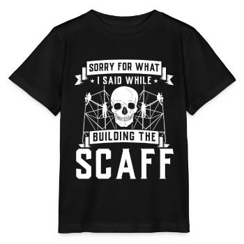 Constructeurs d’échafaudages - T-shirt bio MINI CREATOR Stanley/Stella Enfant - noir - Devant - Mikhail (115cm)