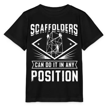Constructeurs d’échafaudages - T-shirt bio MINI CREATOR Stanley/Stella Enfant - noir - Devant - Mikhail (115cm)