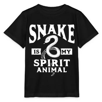 Serpent Cadeau Animal Reptile Cobra Python Boa - T-shirt bio MINI CREATOR Stanley/Stella Enfant - noir - Devant - Mikhail (115cm)