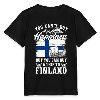 Finnland - Stanley/Stella Kinder T-Shirt MINI CREATOR  - Schwarz - Vorne - Mikhail (115cm)