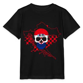 Kroatien - Stanley/Stella Kinder T-Shirt MINI CREATOR  - Schwarz - Vorne - Mikhail (115cm)